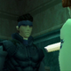 Snake from MGS1 looking at the camera.